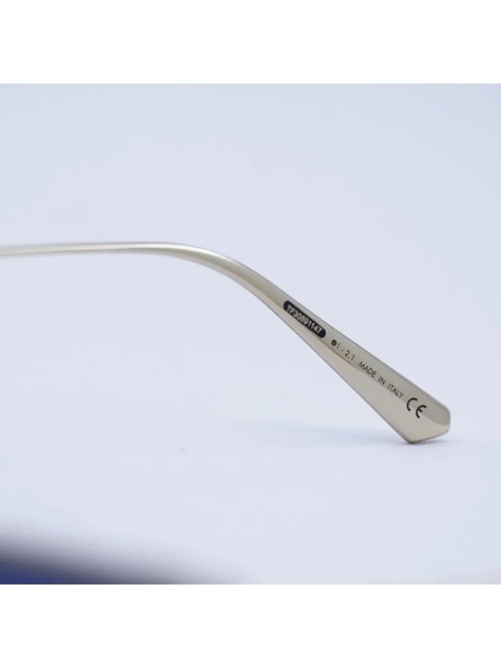 Dior MISSDIOR B1U B0B0 Sunglasses Gold Cat Eye Frame, Blue Lenses